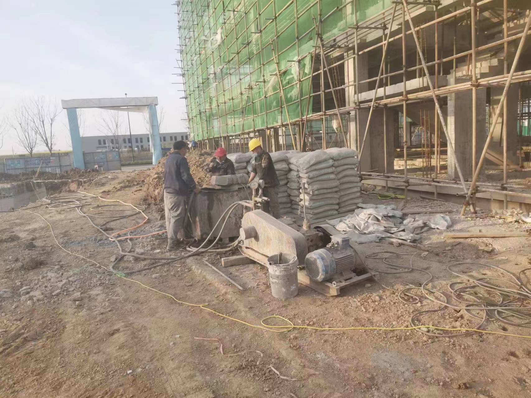 巫山别墅下沉注浆